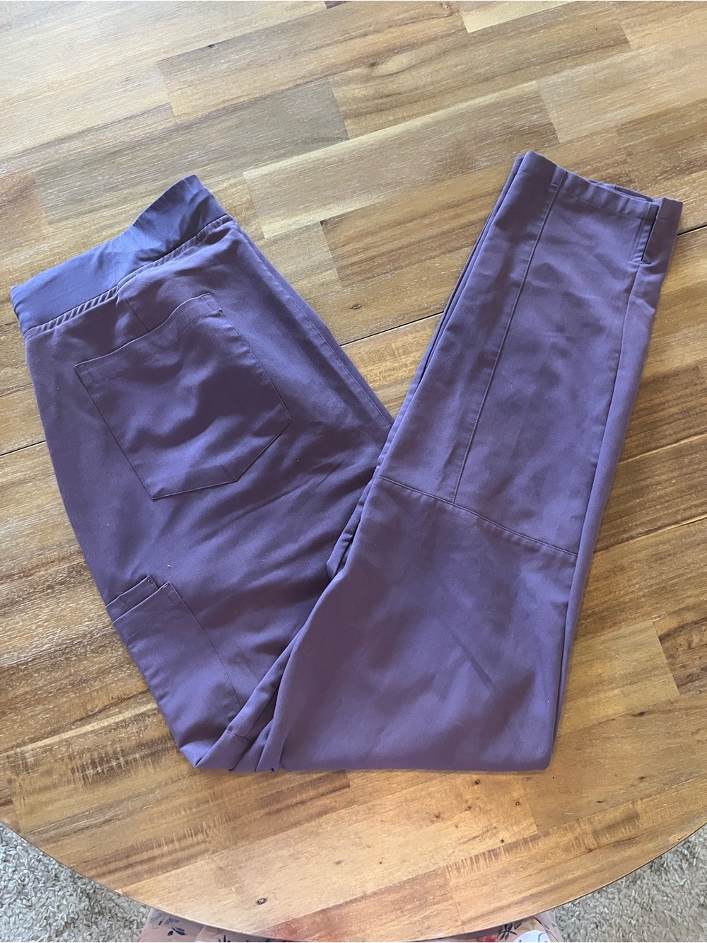 Mandala Scrubs Pants - Purple Fig - Women's Large Tall (L-Tall / TL)